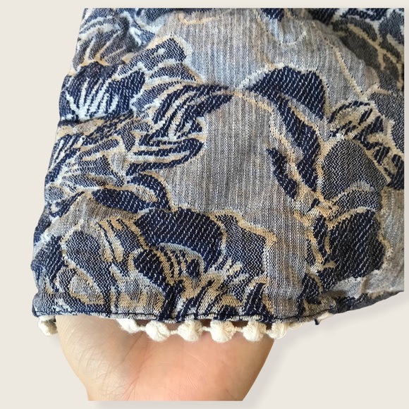 American Eagle Jean Floral Embroidered Pattern Crop/Tank Summer/Spring/Fall Top - Picture 5 of 8